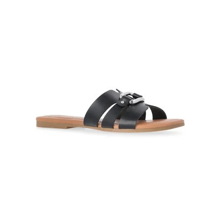 Time and Tru Women s Hardware Slide Sandals | Walmart (US)