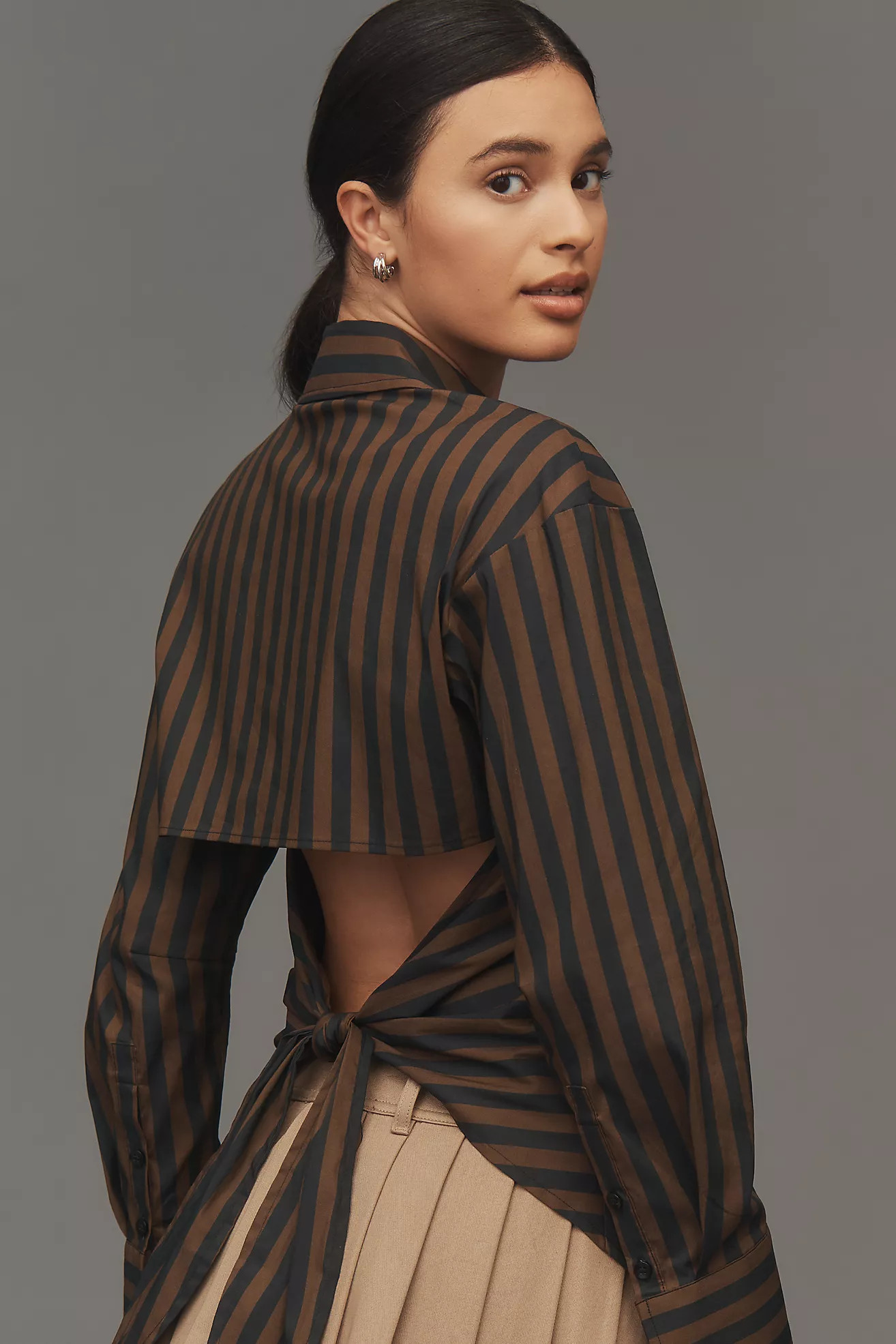 SIMONMILLER Loch Poplin Buttondown Shirt | Anthropologie (US)