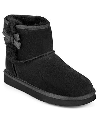 Women's Worldly Round Toe Casual Cozy Ankle Booties | Macy's