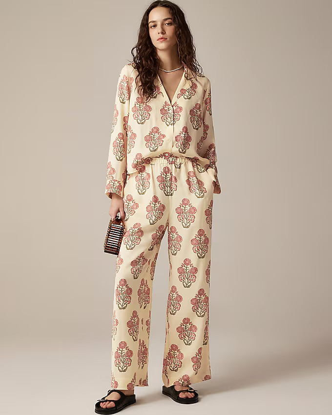 Cropped Stratus pant in block print | J. Crew US