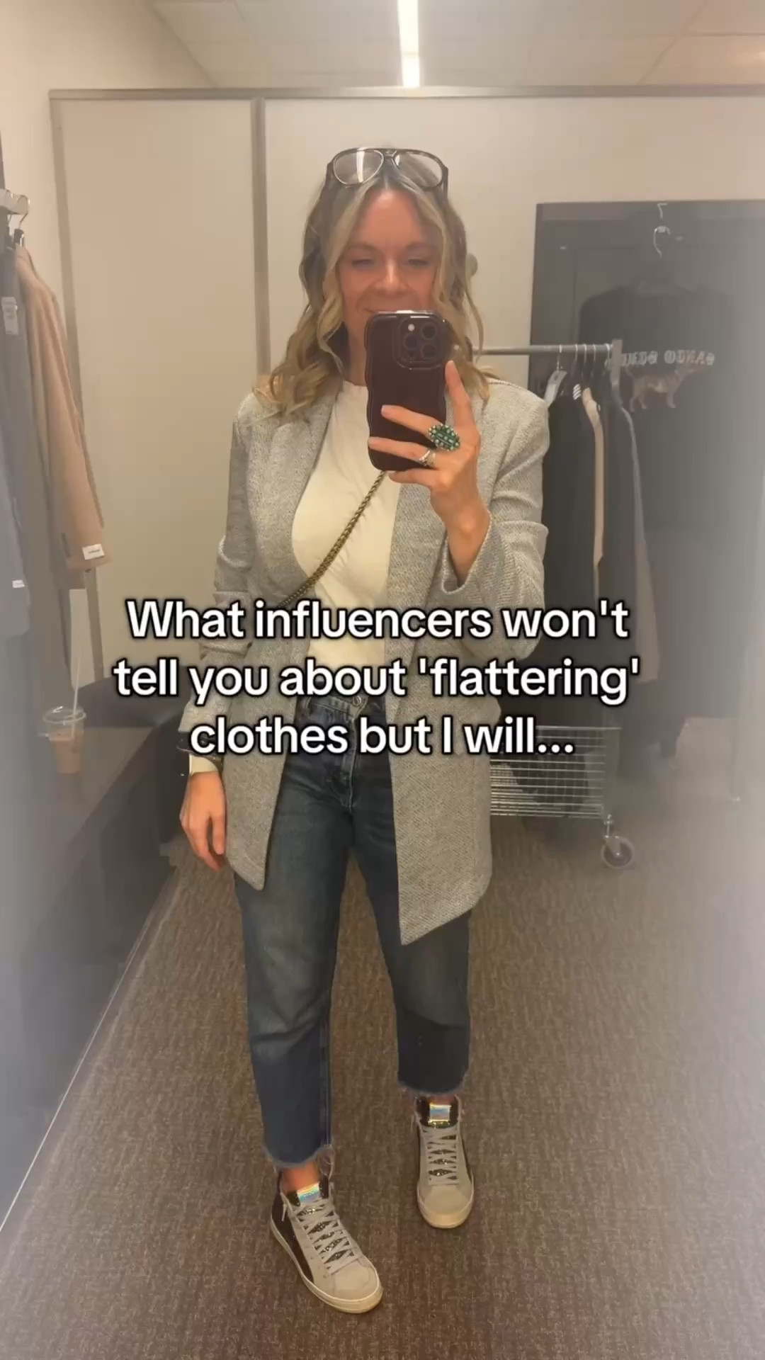 Influencers won't talk about this because their job is to get you to buy what they're sharing—whether it works for your body or not. 

But here's the truth: not everything works for every body. Not every style is flattering on everyone. And that oversized trend or low-rise jean they're pushing? It might look amazing on them and completely wrong on you—and that's not a YOU problem. 

What makes something "flattering" isn't trend-based—it's about proportion, balance, and fit FOR YOUR SPECIFIC BODY. A-line skirts work magic on some women and do nothing for others. Wide-leg pants can elongate one person and overwhelm another. Cropped jackets hit at the perfect spot on some and cut others in half. 

We don't push trends. We teach you how to identify what actually works with your proportions, height, and natural shape—so you stop wasting money on pieces that look great on the hanger but terrible on you. 

The goal isn't to look like the influencer. It's to look like the best, most confident version of YOU. 🎯 

✨ Follow for styling that's actually tailored to real bodies