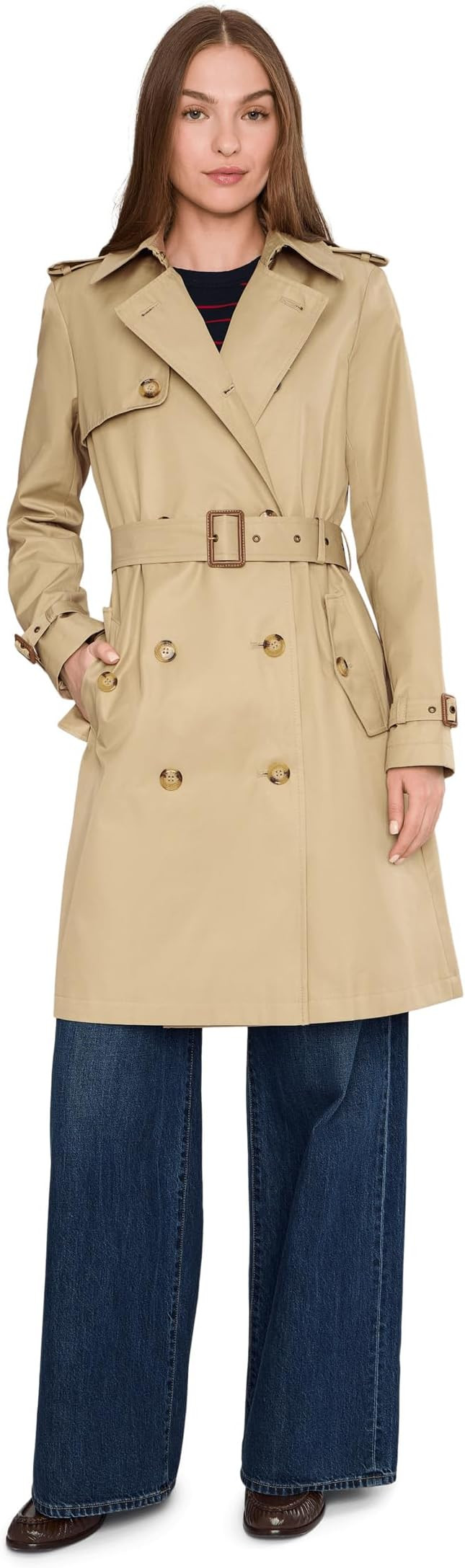 Lauren Ralph Lauren Db Belted Rain 38" | Amazon (US)