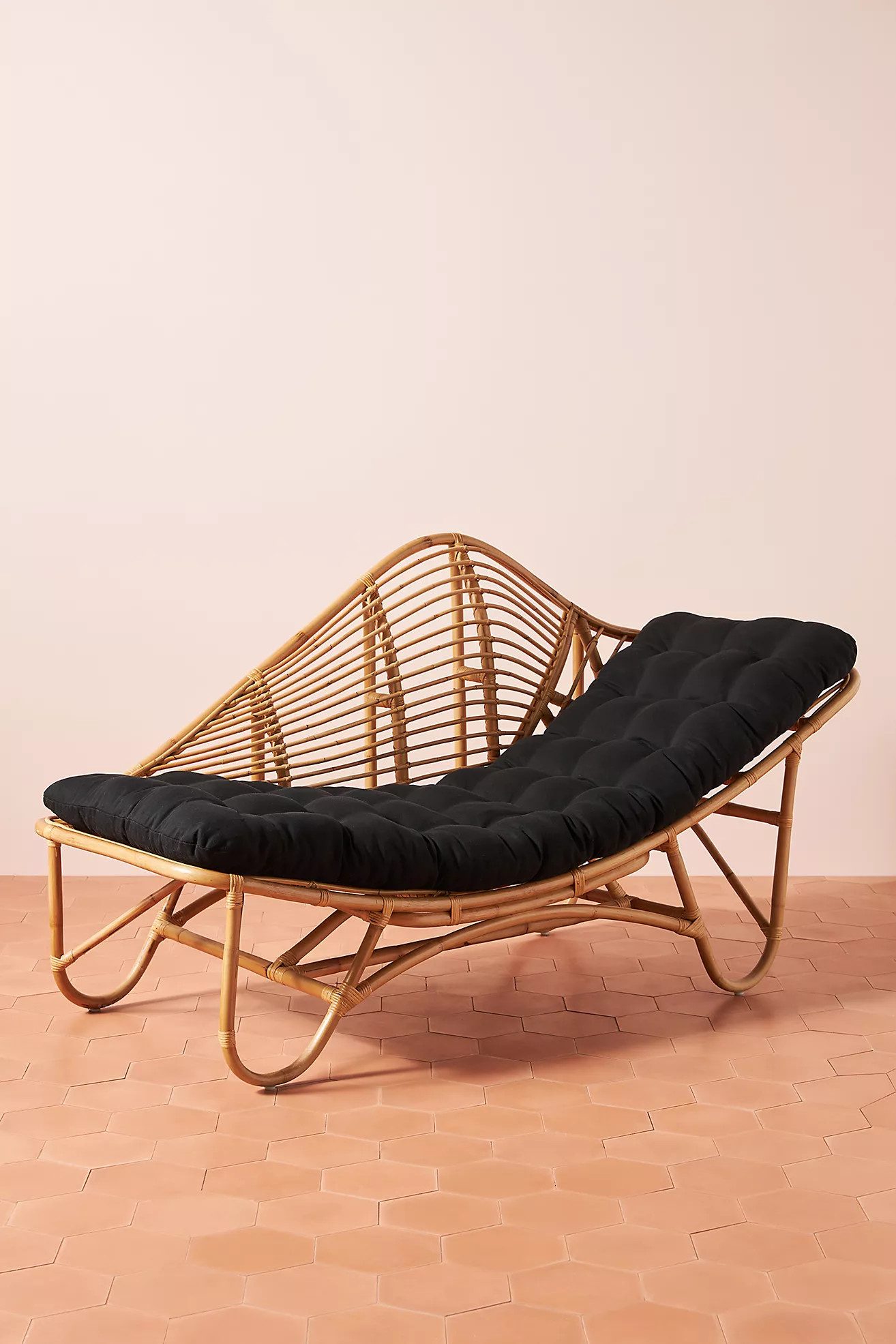 Positano Rattan Indoor/Outdoor Chaise Lounge | Anthropologie (US)