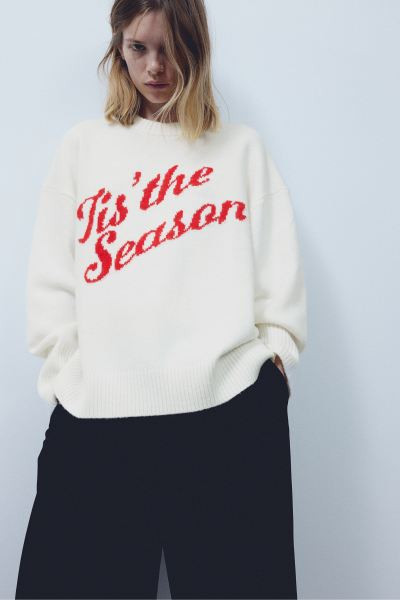 Oversized Jacquard-knit Sweater | H&M (US + CA)