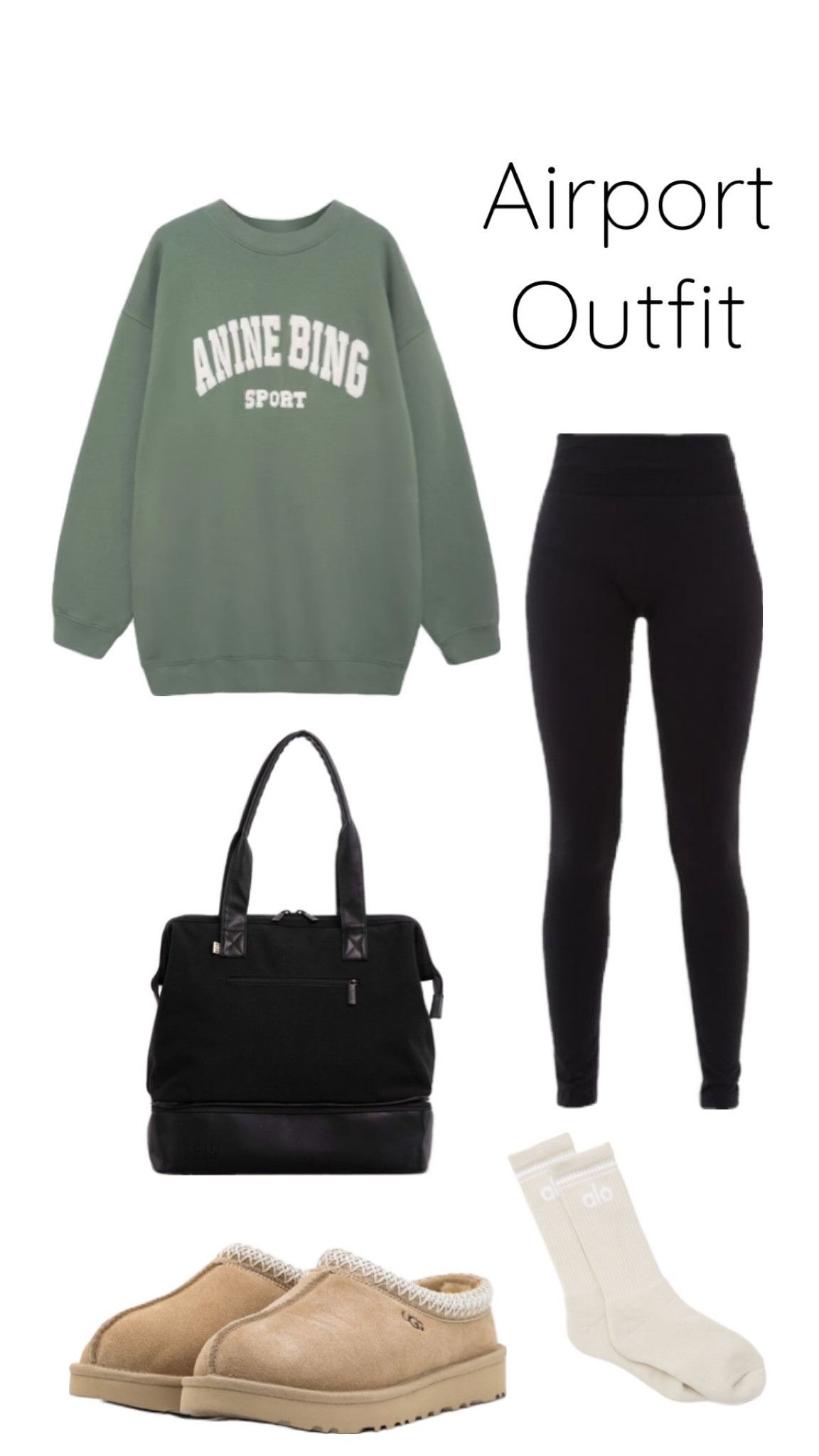 Cozy comfortable airport outfit styled with easy slip on ugh Tasman, oversized sweater, leggings, and weekender bag. 


#LTKtravel #LTKstyletip #LTKSeasonal