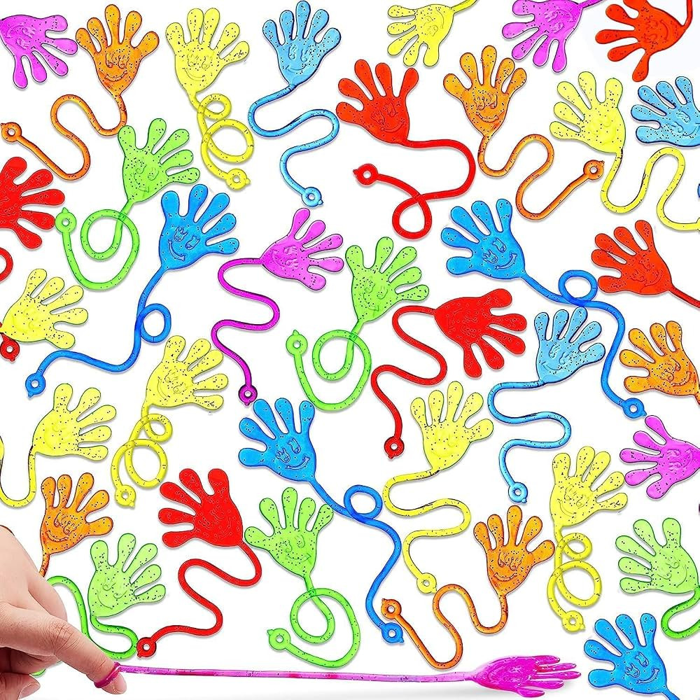 JOYIN 48Pcs Sticky Hands Party Favors, Party Table Favors Set for Kids, Holiday Traditions, Xmas ... | Amazon (US)
