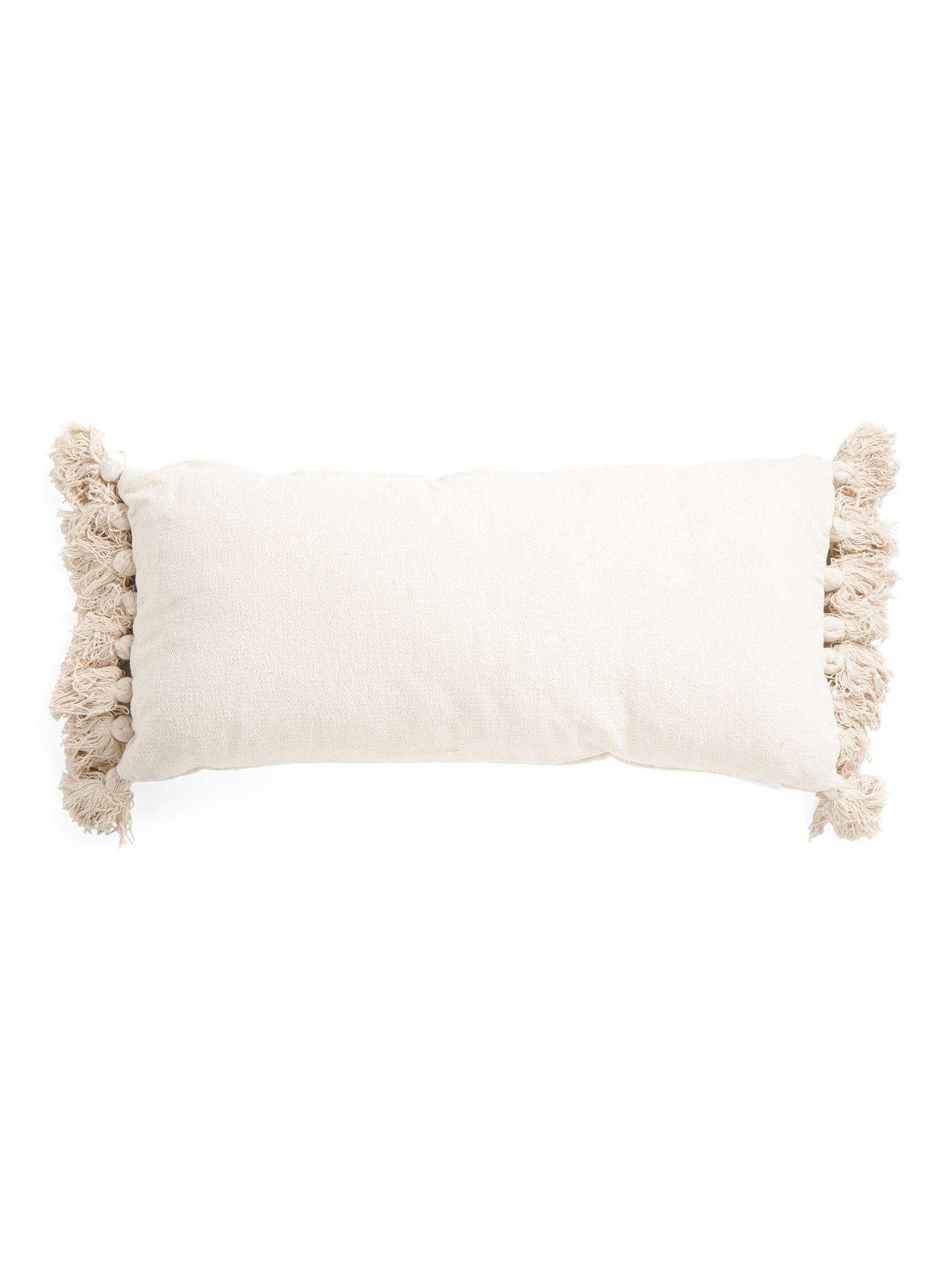 14x30 Soft Lumbar Pillow With Tassels | TJ Maxx