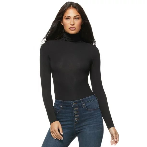Sofia Jeans by Sofia Vergara Women’s Turtleneck Bodysuit - Walmart.com | Walmart (US)