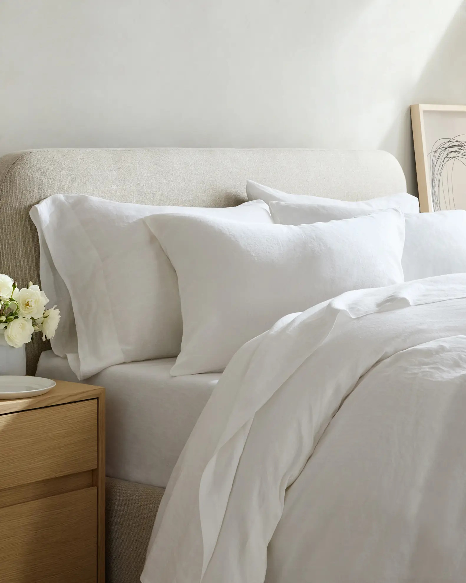 Linen Duvet Cover Set in White | Quince