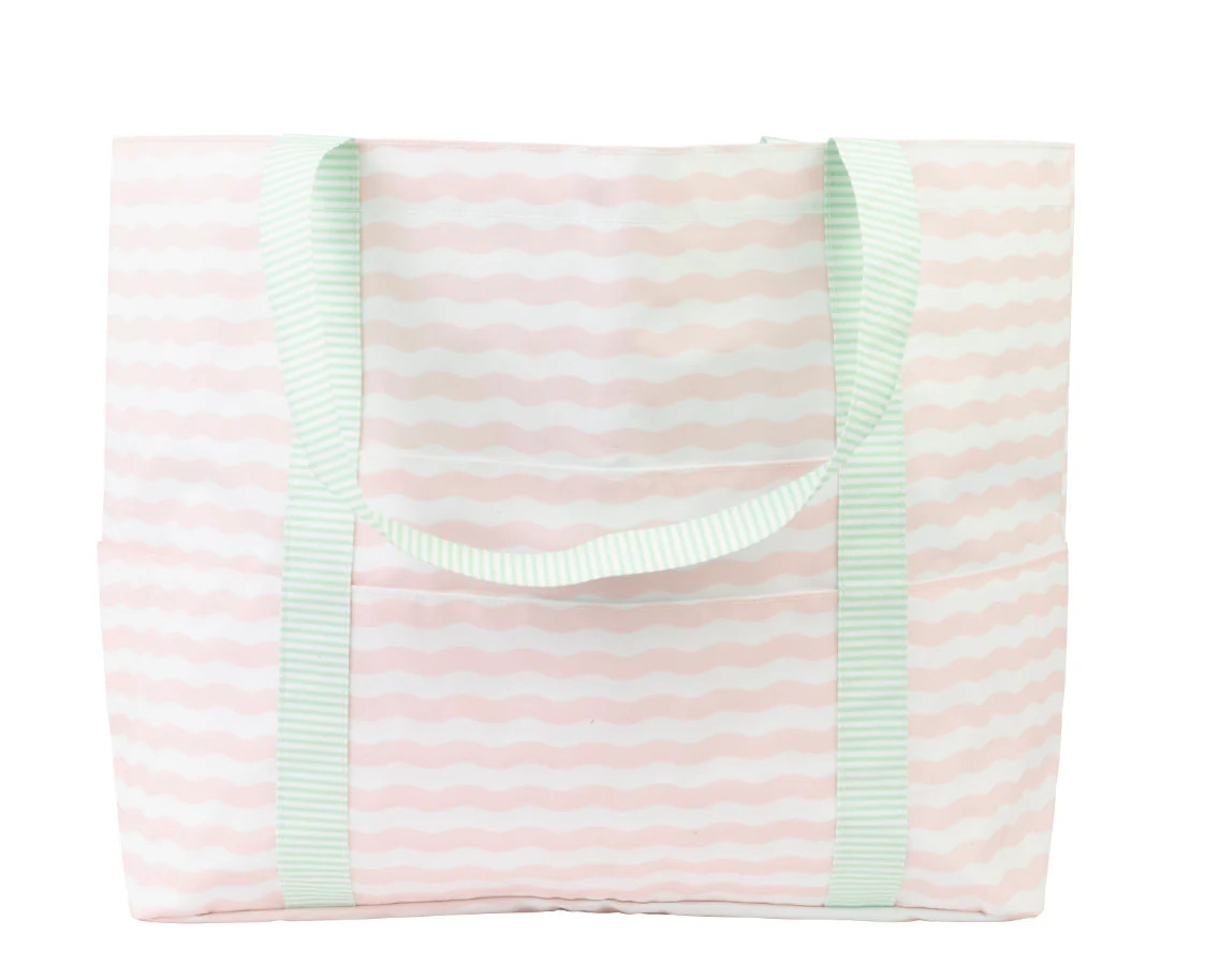 Apple Of My Isla The Summer Bag- Pink and Green | JoJo Mommy