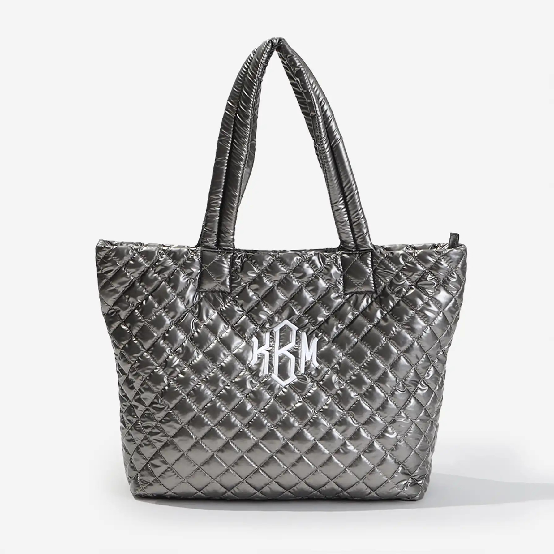 Monogrammed Diamond Quilted Tote | Marleylilly