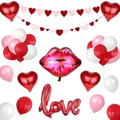 Valentines Day Decoration 32PCS, Wedding Party Balloons Decor for Anniversary Engagement Proposal... | Amazon (US)