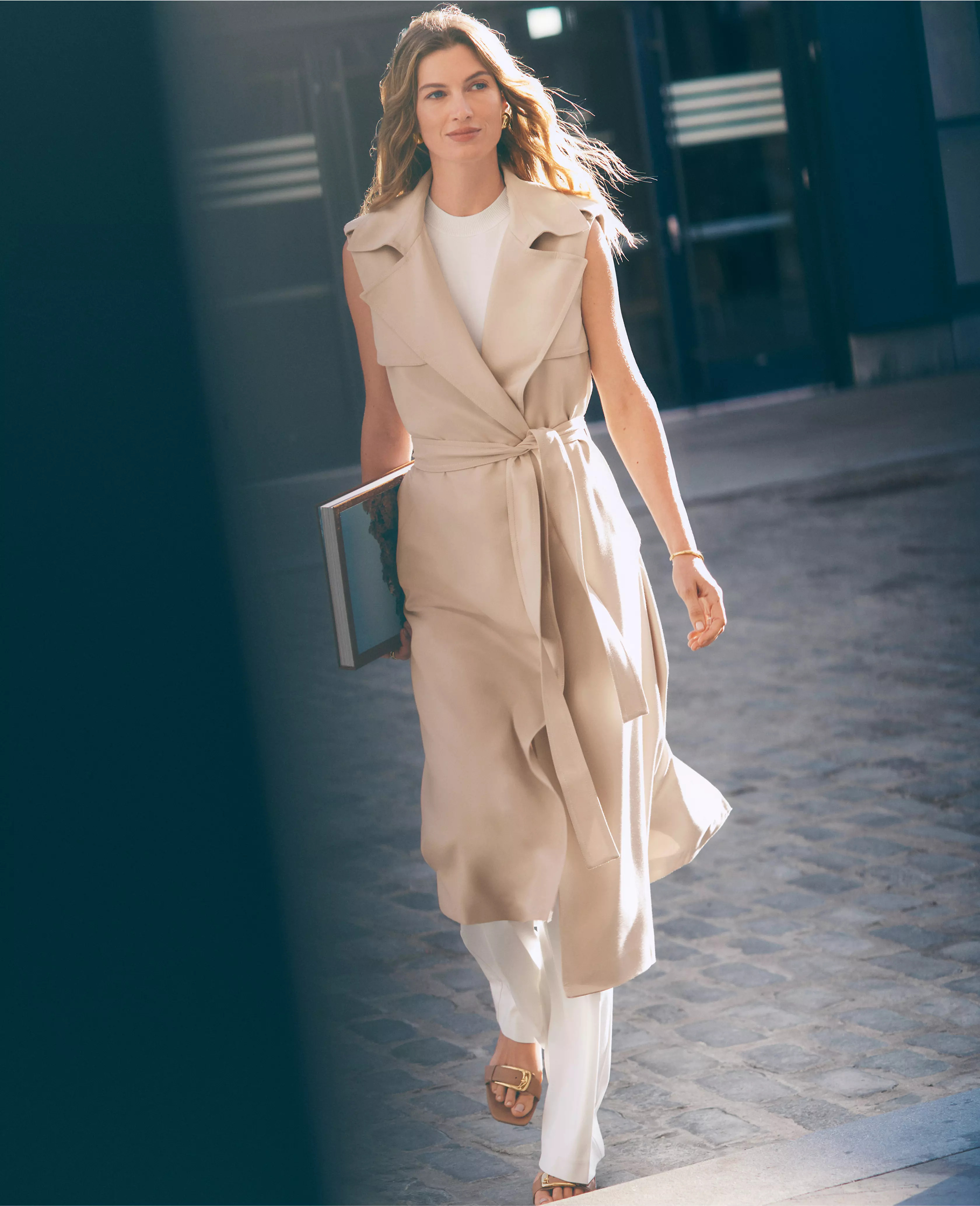 Sleeveless Trench Coat | Ann Taylor