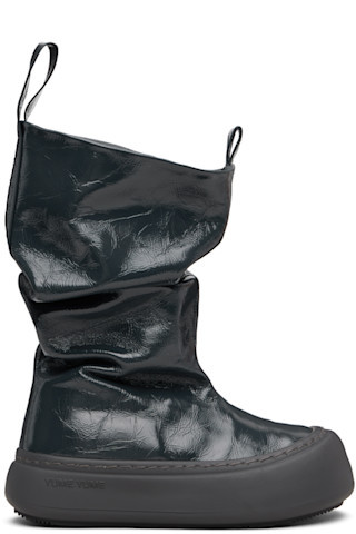 Gray Fisherman Low Boots | SSENSE