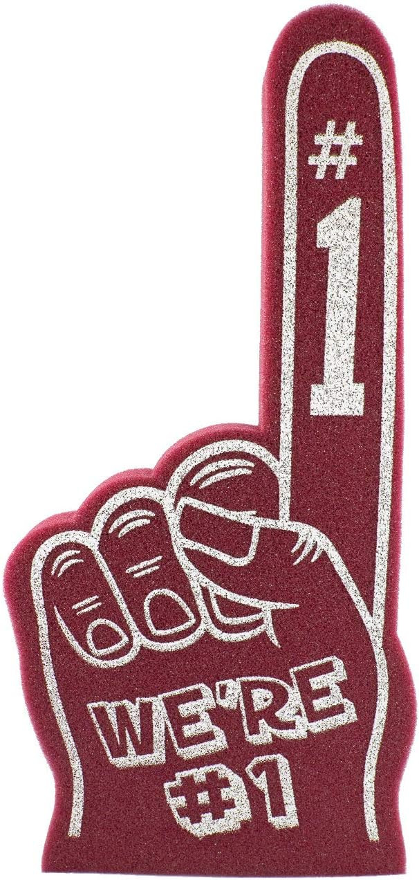 Giant Foam Finger 18 Inch- We're Number 1 Foam Hand for All Occasions - Cheerleading for Sports -... | Amazon (US)