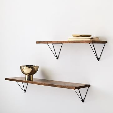 Linear Wood Interchangeable Shelves - Burnt Wax | West Elm (US)