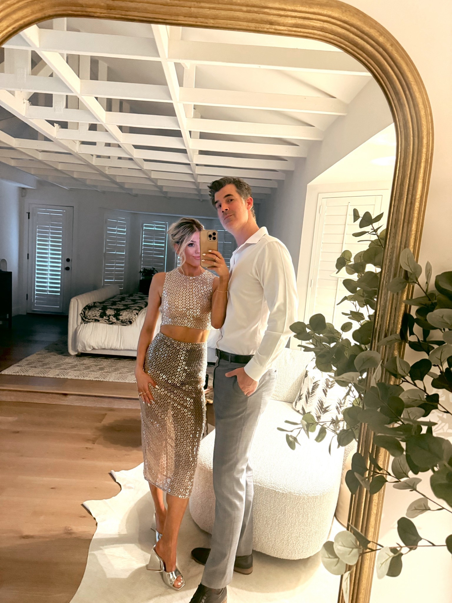 Couldn’t be more obsessed with a two piece set! Love this sequin skirt and matching top from revolve. Wearing XS. Perfect date night  

#LTKootd #LTKgrwm #LTKNYFW