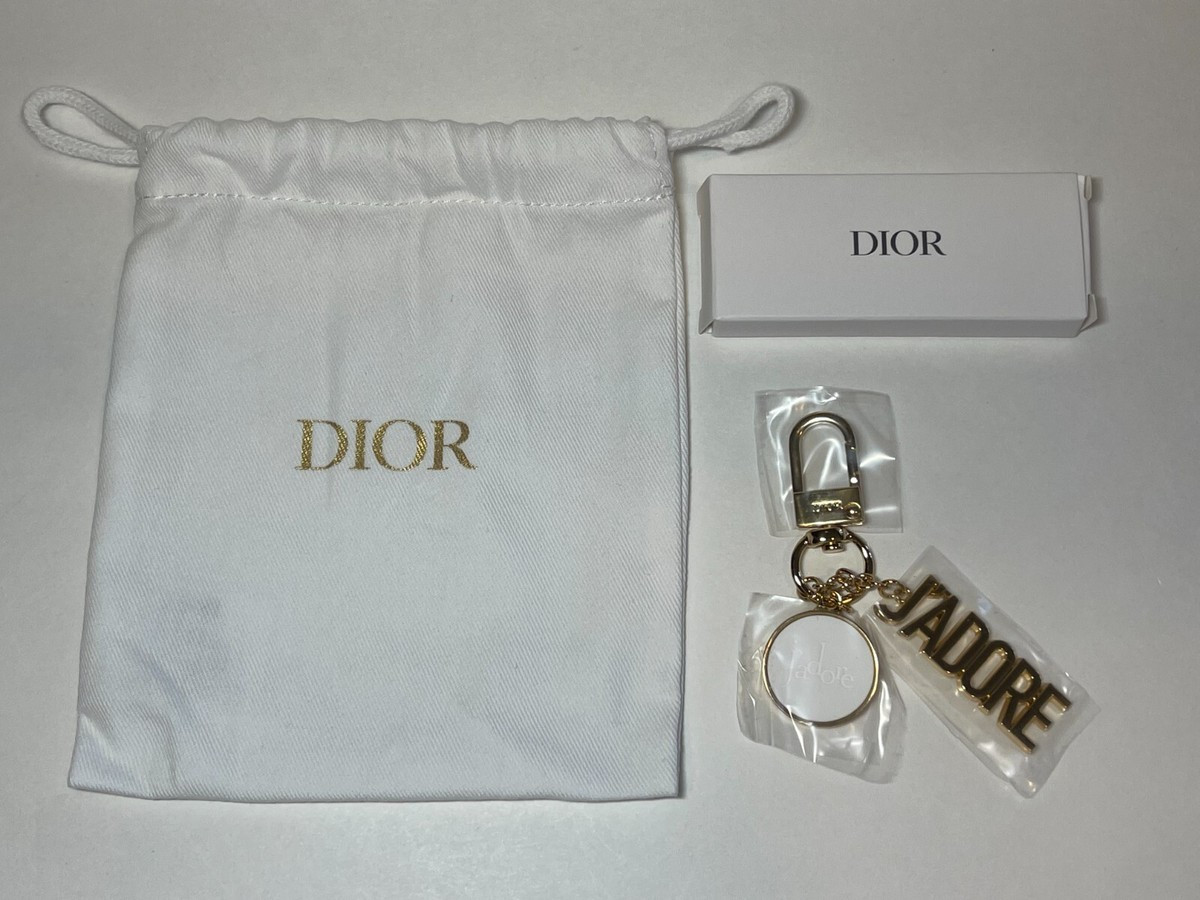 Dior J'adore Keychain Goldtone Key Ring Chain Bag Tag Bag Charm Collectible New | eBay US