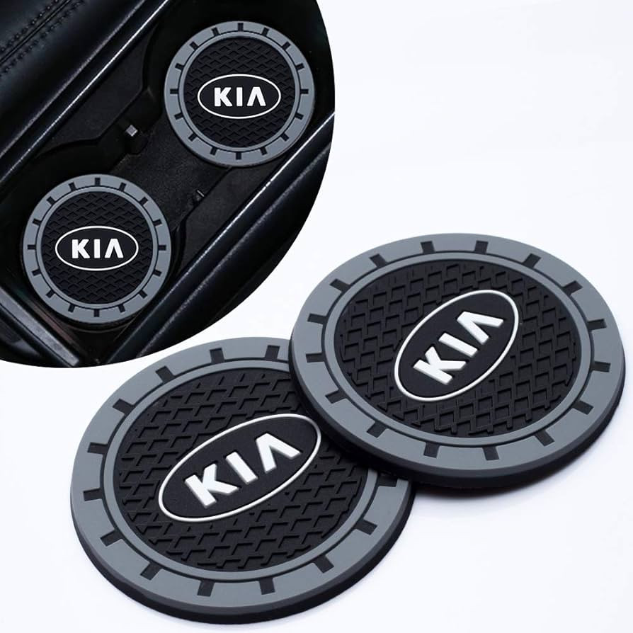 2Pcs Silicone Non-Slip Car Cup Holder Coasters Fit for Kia 2019 2018 2017 2016 Optima Soul Sorent... | Amazon (US)