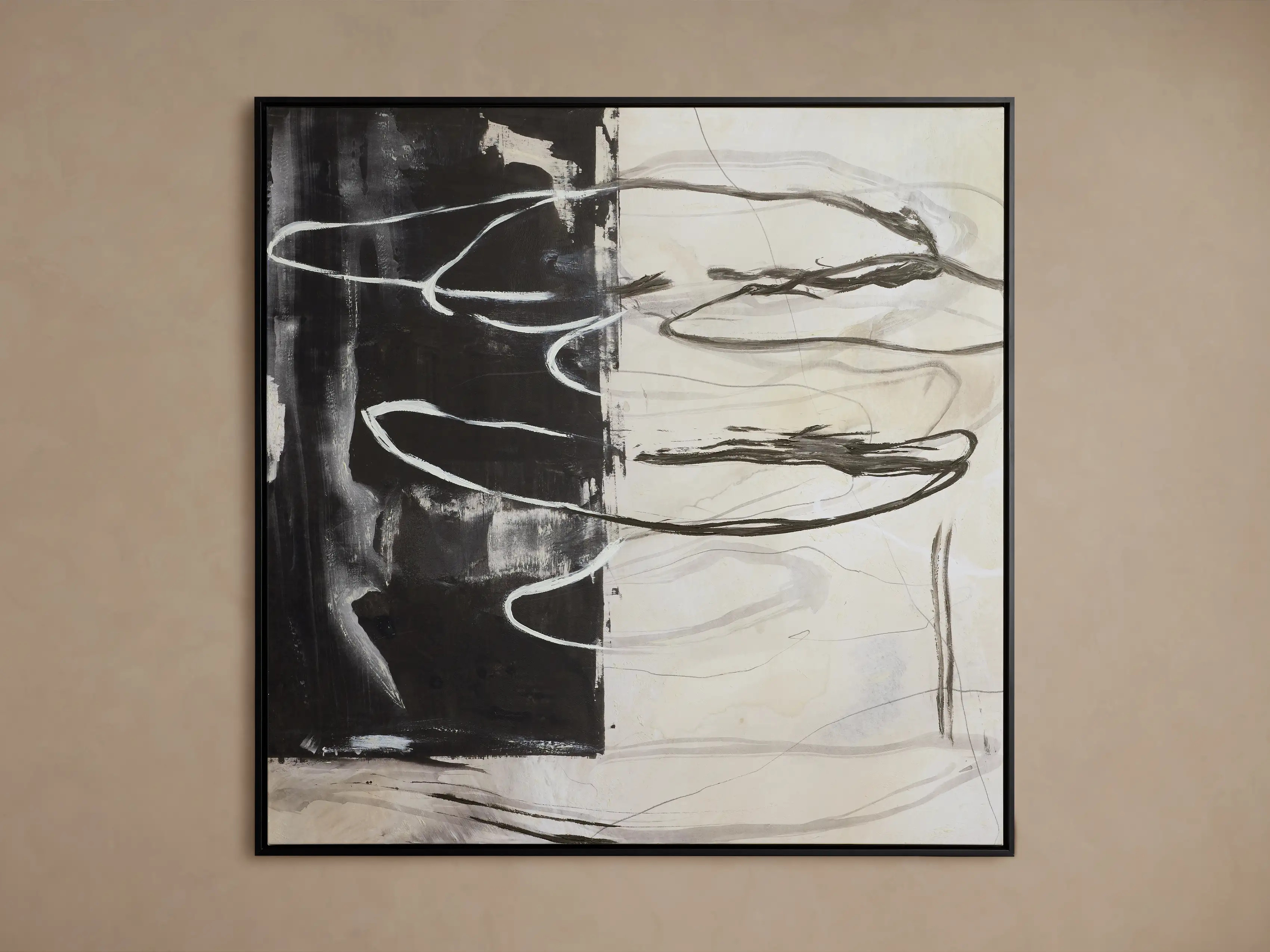 Charcoal Moon Framed Print | Arhaus