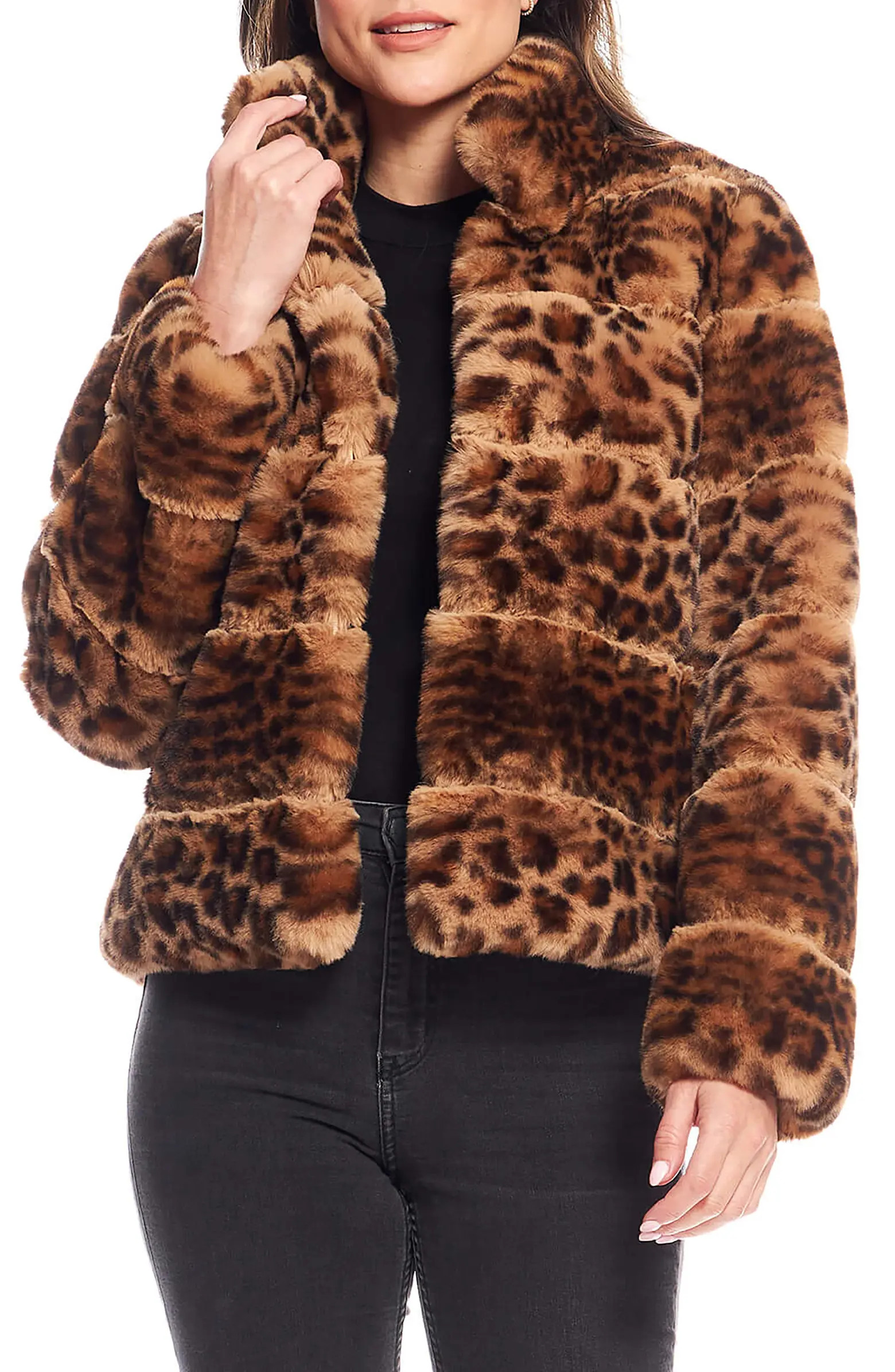 Posh Quilted Faux Fur Jacket | Nordstrom