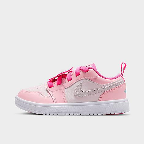 Jordan Girls' Little Kids 1 Low Alt SE Casual Shoes in Pink Glow/Pink Bloom/Hyper Orange Size: 1.0 | Finish Line (US)
