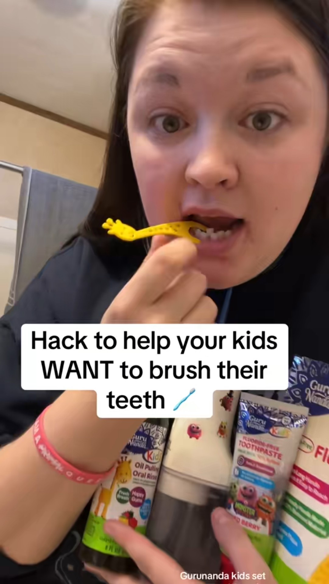 The BEST mom hack to get your kids to brush their teeth! The Gurunanda kids products! 

#gurunandakidsset #gurunanda #momhack #kidsoralhealth 

#LTKmomlife #LTKdayinmylife #LTKKids