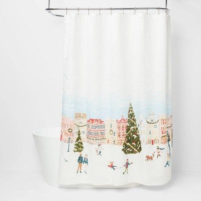 Winter Scene Shower Curtain - Threshold&#8482; | Target