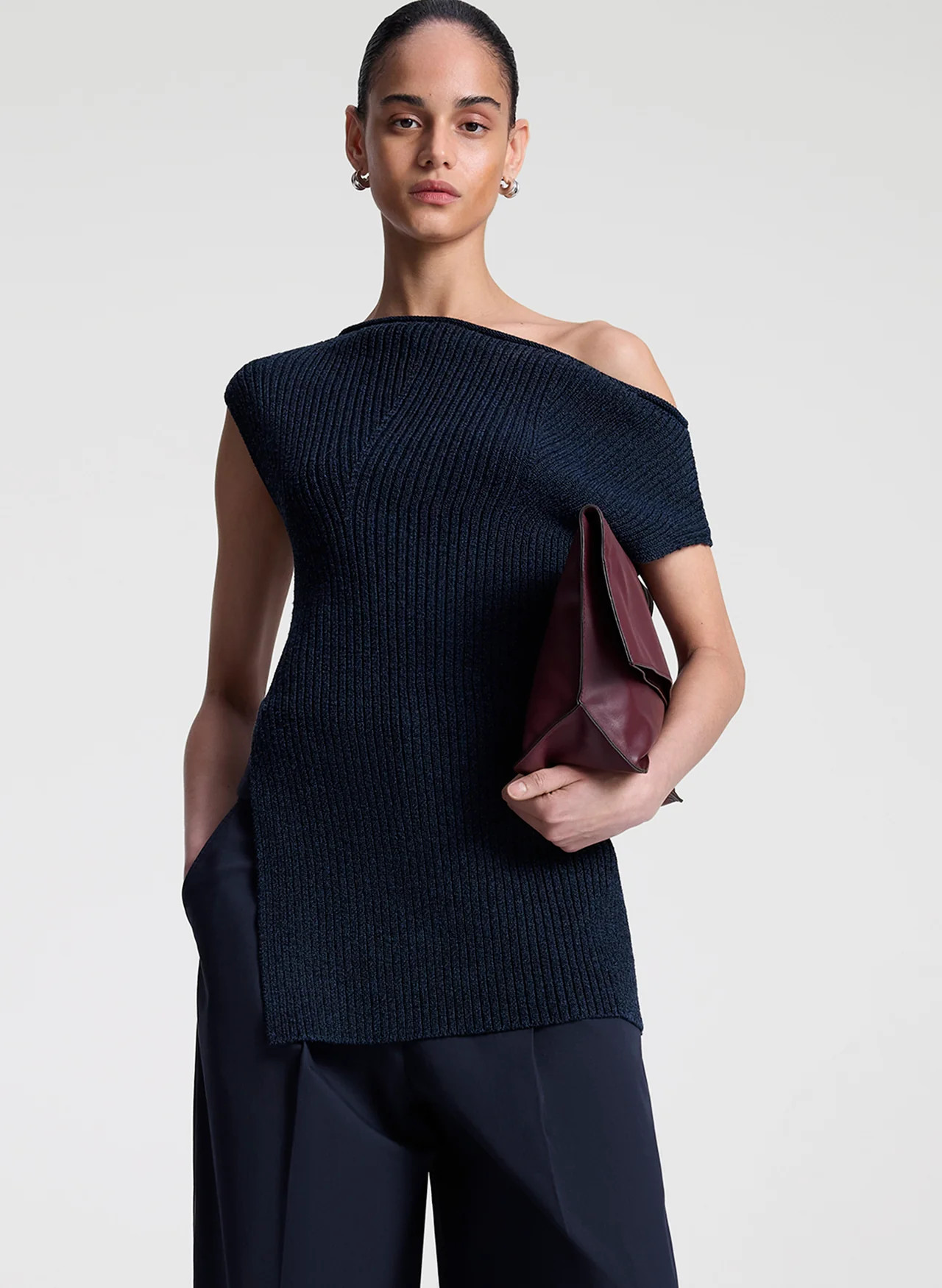 Millie Knit Asymmetrical Top | A.L.C