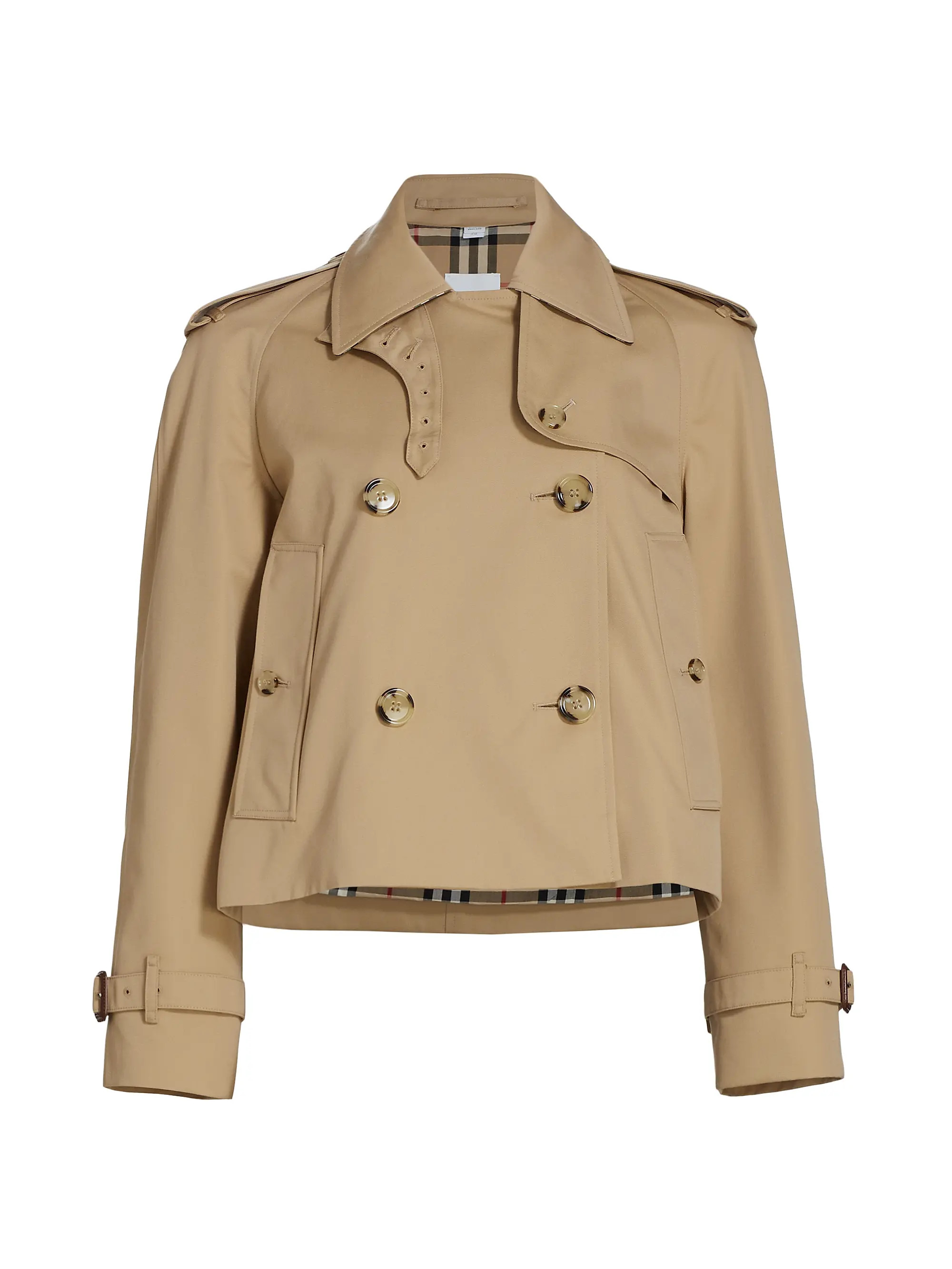 Crop Trench Coat | Saks Fifth Avenue