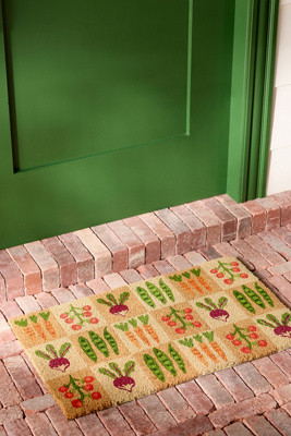 Garden Veggies Printed Coir Doormat | Anthropologie (US)