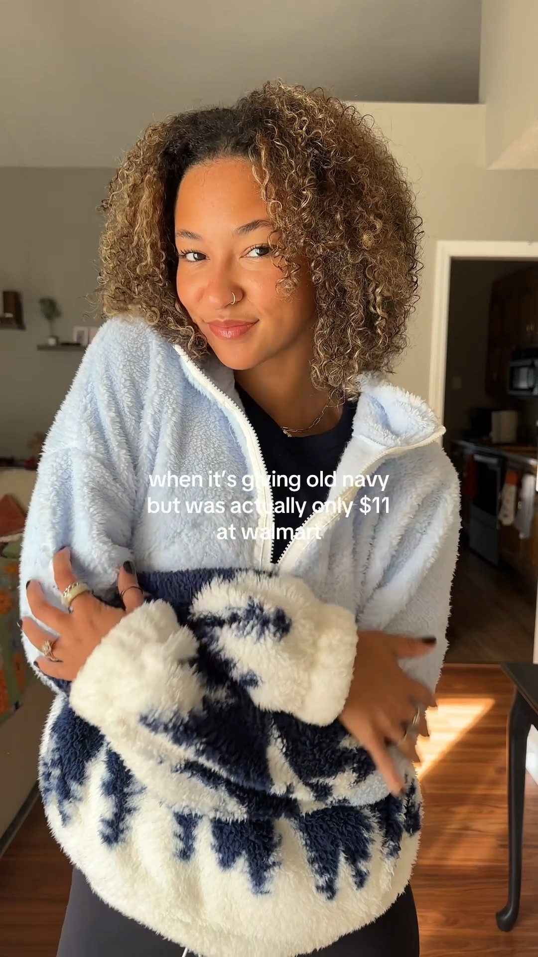 the perfect old navy fleece dupe from walmart