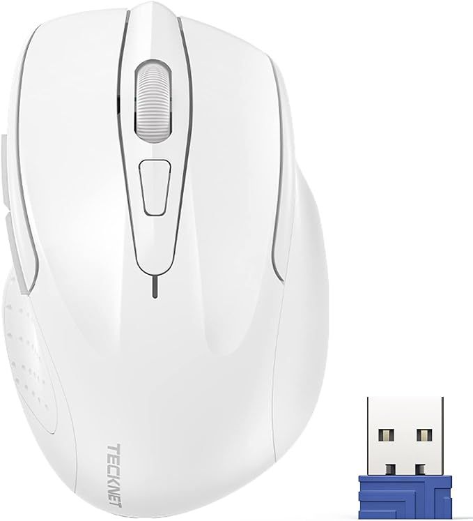 TECKNET Wireless Mouse, 2.4GHz Ergonomic Computer Mouse, Portable Cordless Mice, 6-Level 4000 DPI... | Amazon (US)