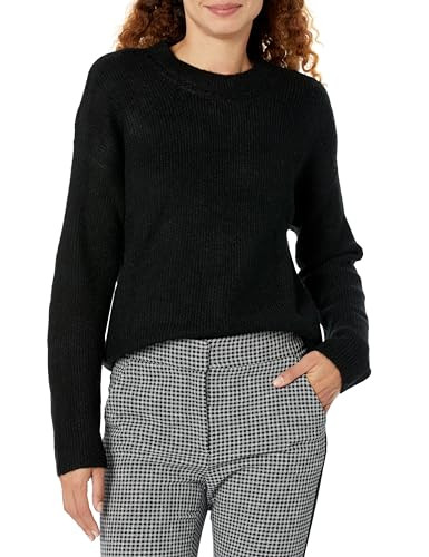 GAP Womens Forevercozy Ribbed Sweater True Black S | Amazon (US)
