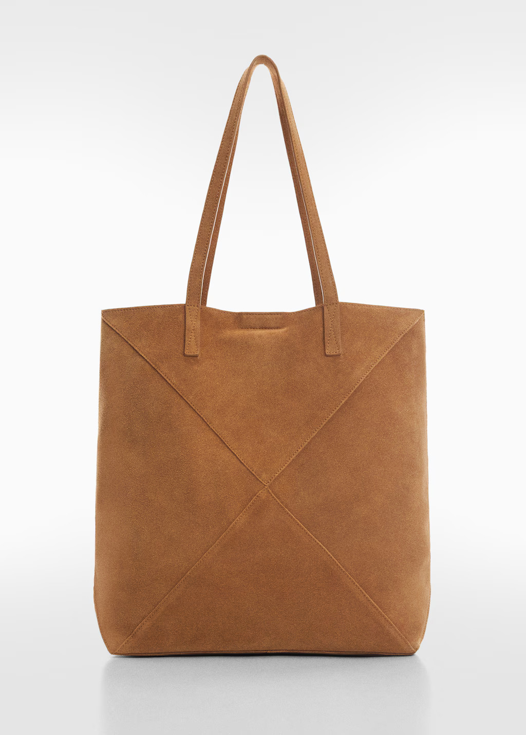 Leather shopper bag | MANGO (US)