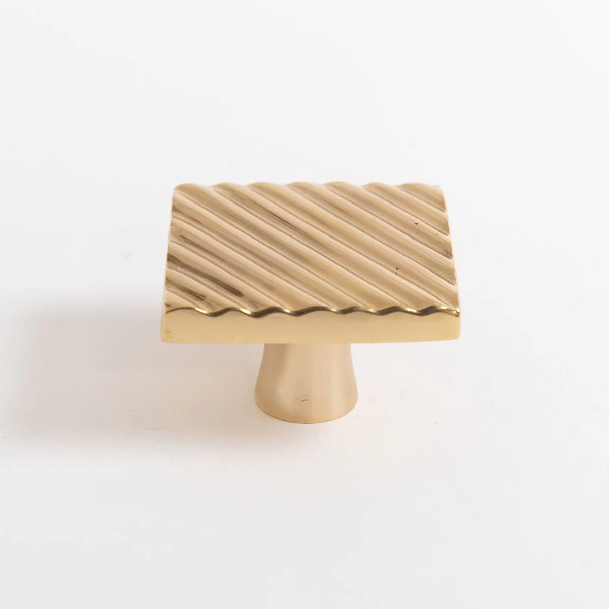 Luxe Allen Square Knob (Brass & Nickel) | Modern Matter | Modern Matter