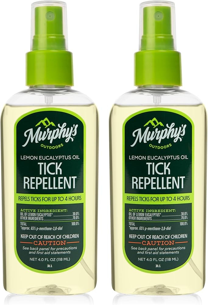 Murphy's Naturals Tick Bug Repellent Spray, Oil of Lemon Eucalyptus for Skin + Outdoor Gear, 4 Ou... | Amazon (US)