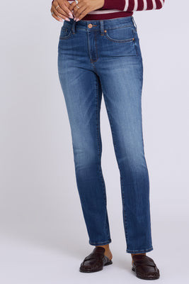 Sheri Slim Straight Jeans In Petite - Elm | NYDJ