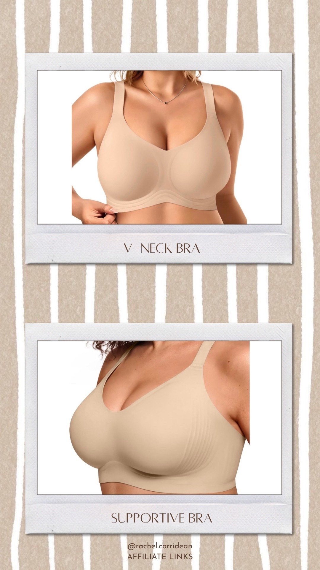 On Sale: under $20 bra sale, bras under 20 dollars, affordable everyday bras on sale, wireless bra deal
V-Neck Bra: v-neck bra, wireless v-neck bra, deep v neckline bra, seamless supportive bra, wide strap v-neck bra, everyday t-shirt bra alternative, smooth contour bra, no underwire bra for daily wear, flattering v-neck bra, comfortable lift bra, soft touch molded bra, invisible under clothing bra, lightweight bra, natural shape v-neck bra, breathable everyday bra
Supportive Bra: supportive bra, full coverage wireless bra, wide band bra, maximum support wire-free bra, side smoothing bra, broad strap supportive bra, comfortable lift bra, thick band lounge bra, full bust supportive bra, everyday smoothing bra, back smoothing bra, seamless contour bra, comfortable wire-free fit bra, high support t-shirt bra, all day comfort bra

#LTKSeasonal #LTKSaleAlert #LTKPetite