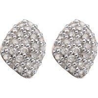 Monica Vinader Nura Mini Teardrop 18ct rose-gold vermeil and diamond stud earrings, Women's | Selfridges