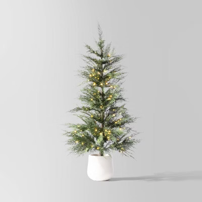 4.5' Potted LED Pre-Lit Greenery Artificial Christmas Arrangement - Wondershop™ | Target