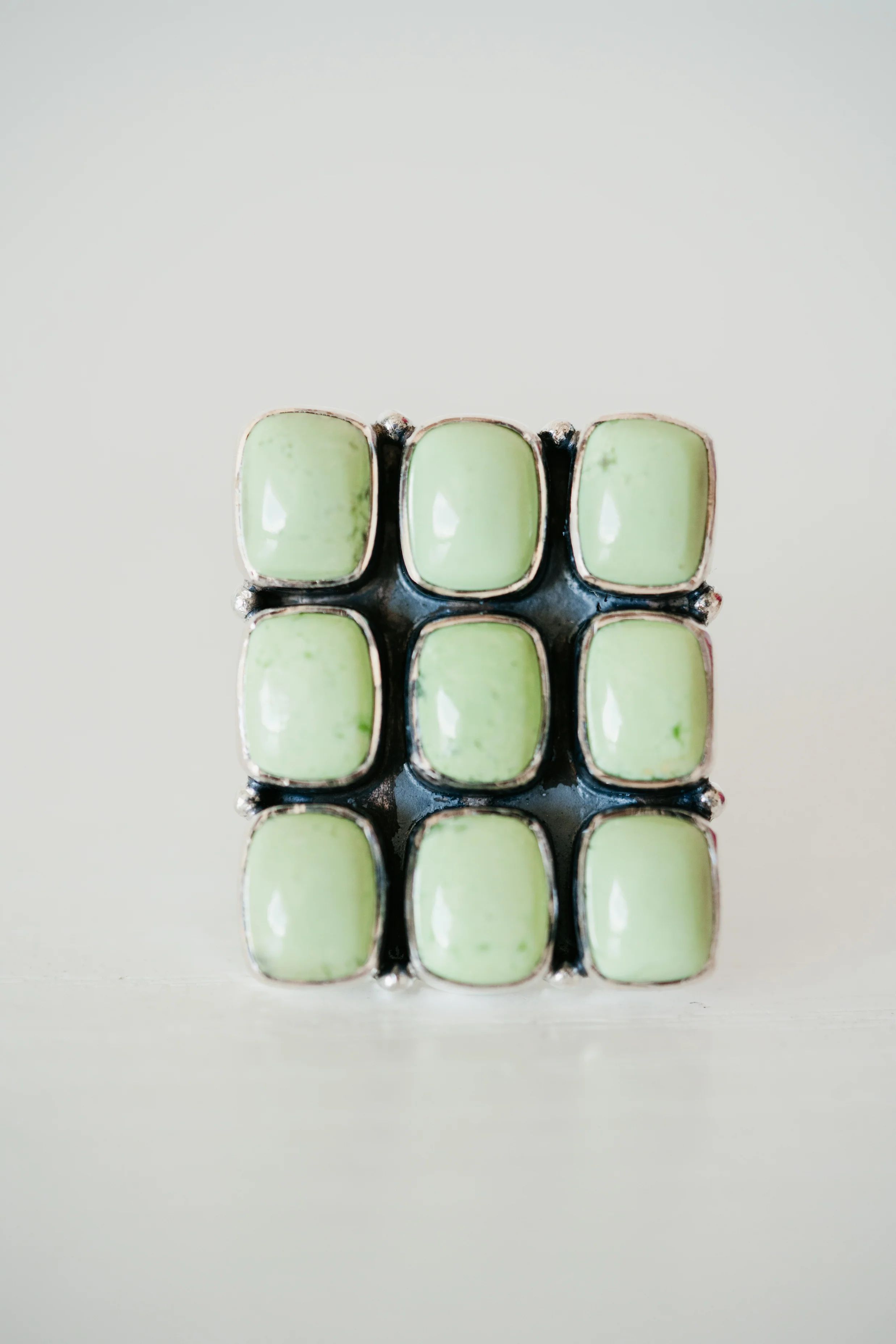 Jolie Ring | Lemon Chrysoprase | Goldie Lew Jewelry