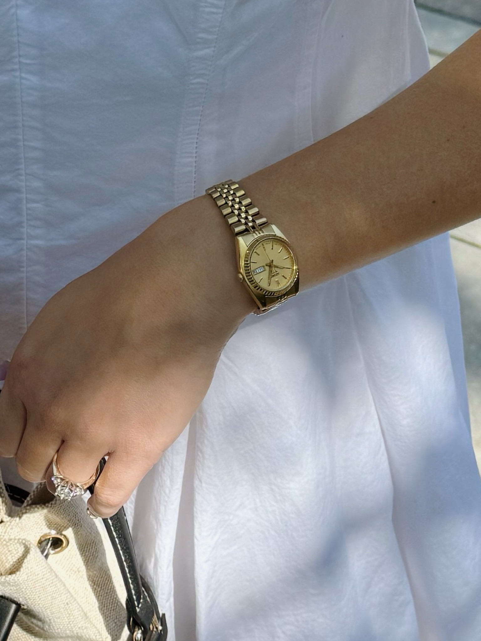 Vintage gold seiko watch