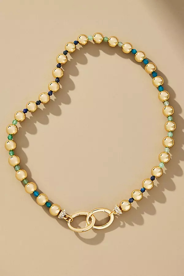 Multi-Bead Interlink Necklace | Anthropologie (US)