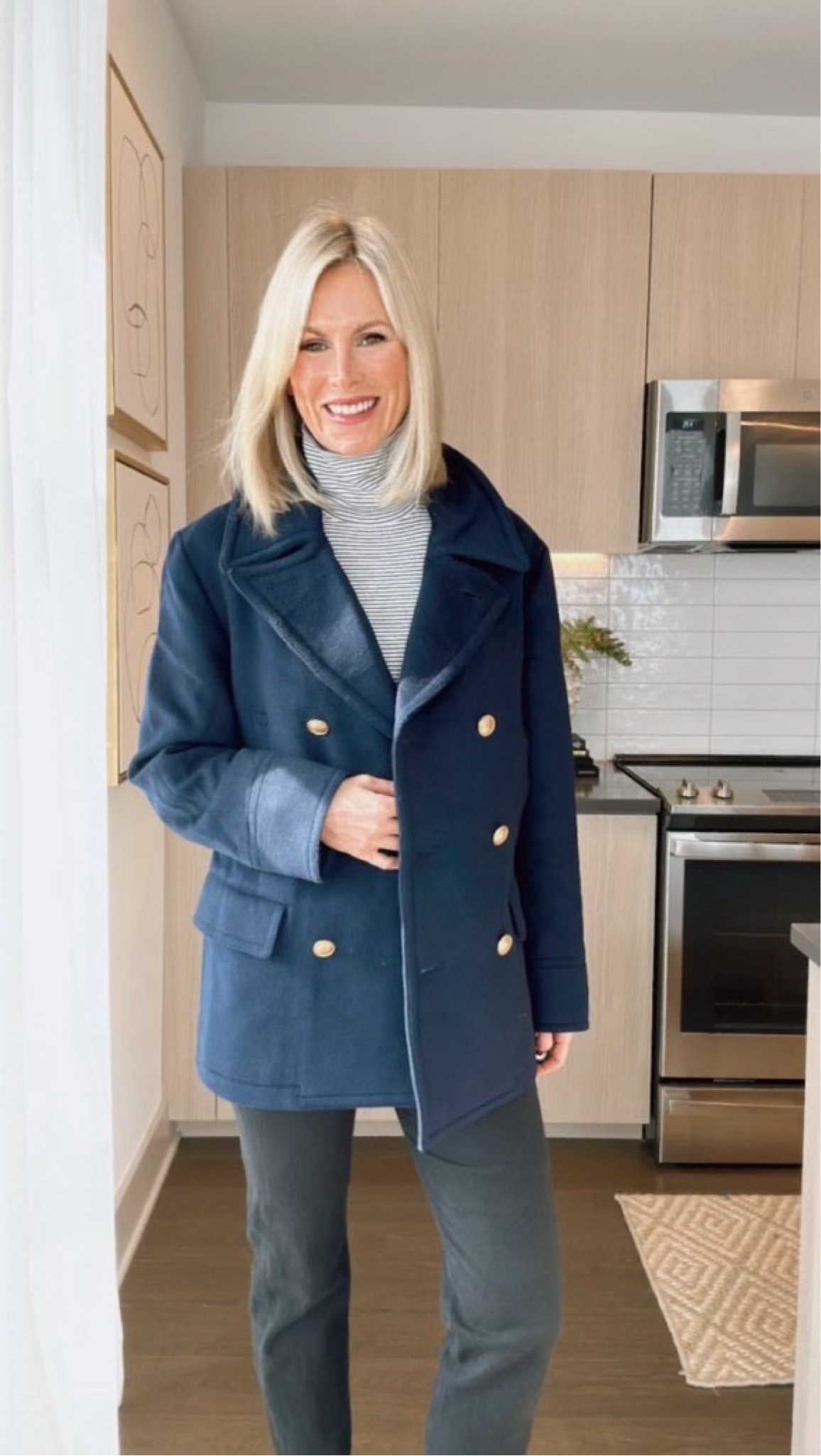 Crafted from an Italian wool-blend, this classic peacoat is polished, versatile, and ready for cool-weather days. @vineyardvines

#LTKStyleTip #LTKSeasonal #LTKOver40
