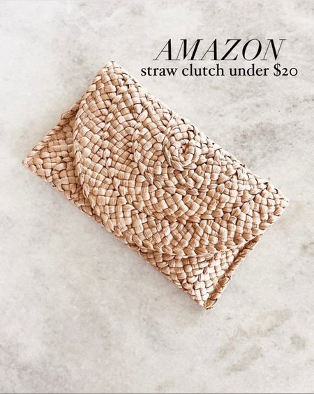 Amazon straw clutch, under $30, comes in several color ways #StylinbyAylin #Aylin 

#LTKfindsunder50