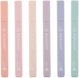Alohaster HPSIZEE Aesthetic Cute Highlighters Mild Assorted Colors With Soft Chisel Tip, No Bleed... | Amazon (US)