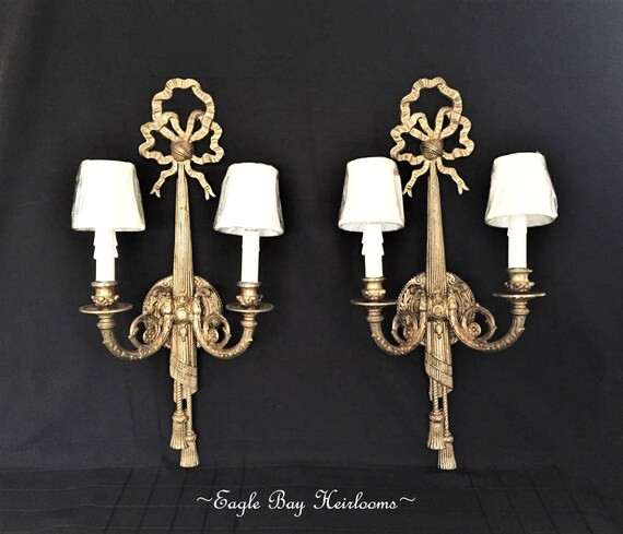 1930's European Neoclassical 2-arm Candelabra Wall | Etsy | Etsy (US)