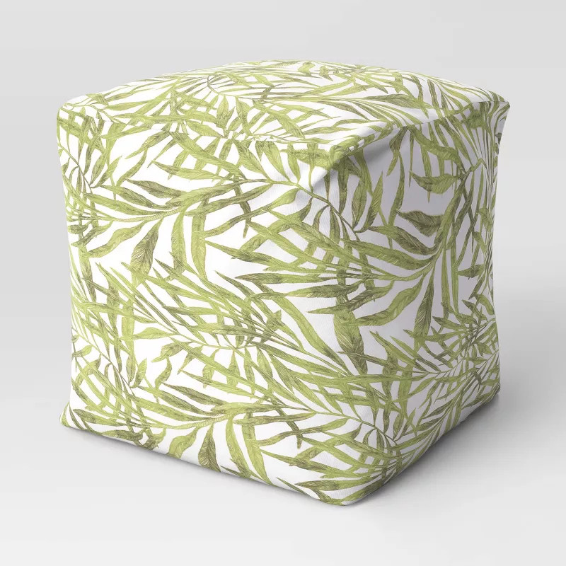 Outdoor Pouf Palm Fresh Green - Threshold™ | Target