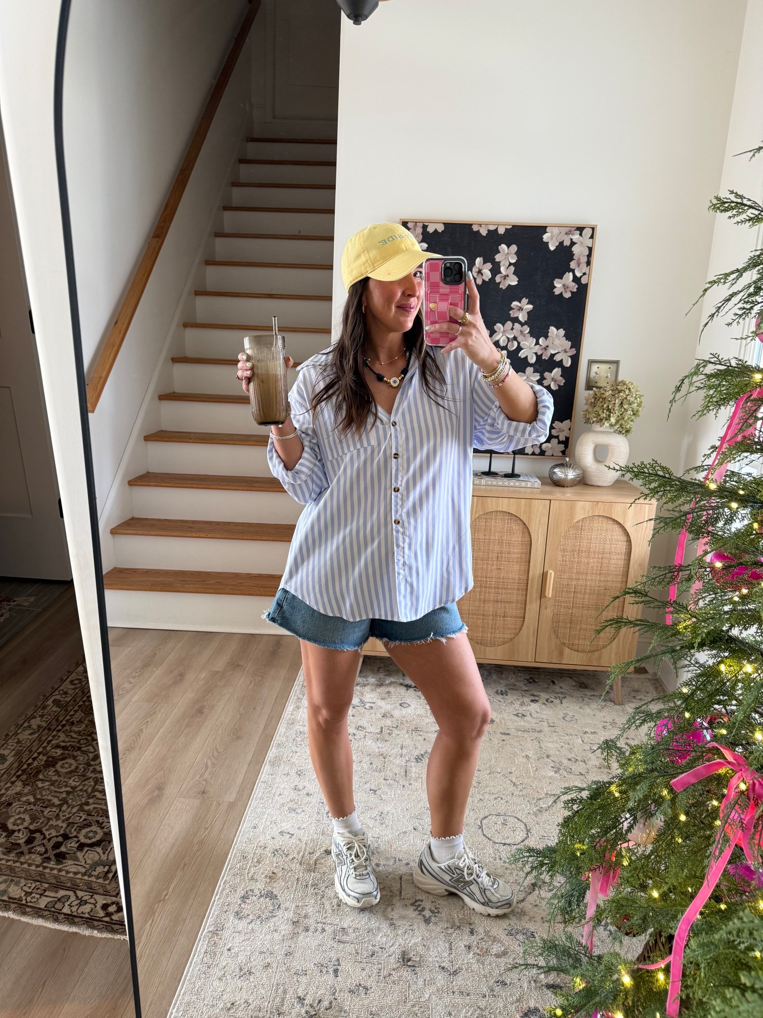 Today’s outfit for the salon Amazon top hat is from seaside in Florida that I’m shorts are Abercrombie I sized up shoes are new balance 

#LTKmomlife #LTKgrwm #LTKootd